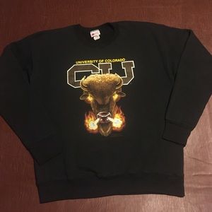 Vtg 90s Colorado Buffaloes Crewneck Sweatshirt M/L